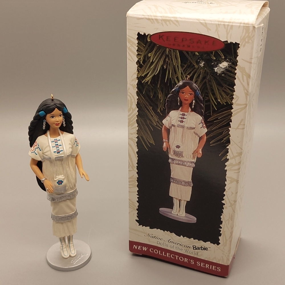 NWT Hallmark Keepsake Ornament Native American Barbie